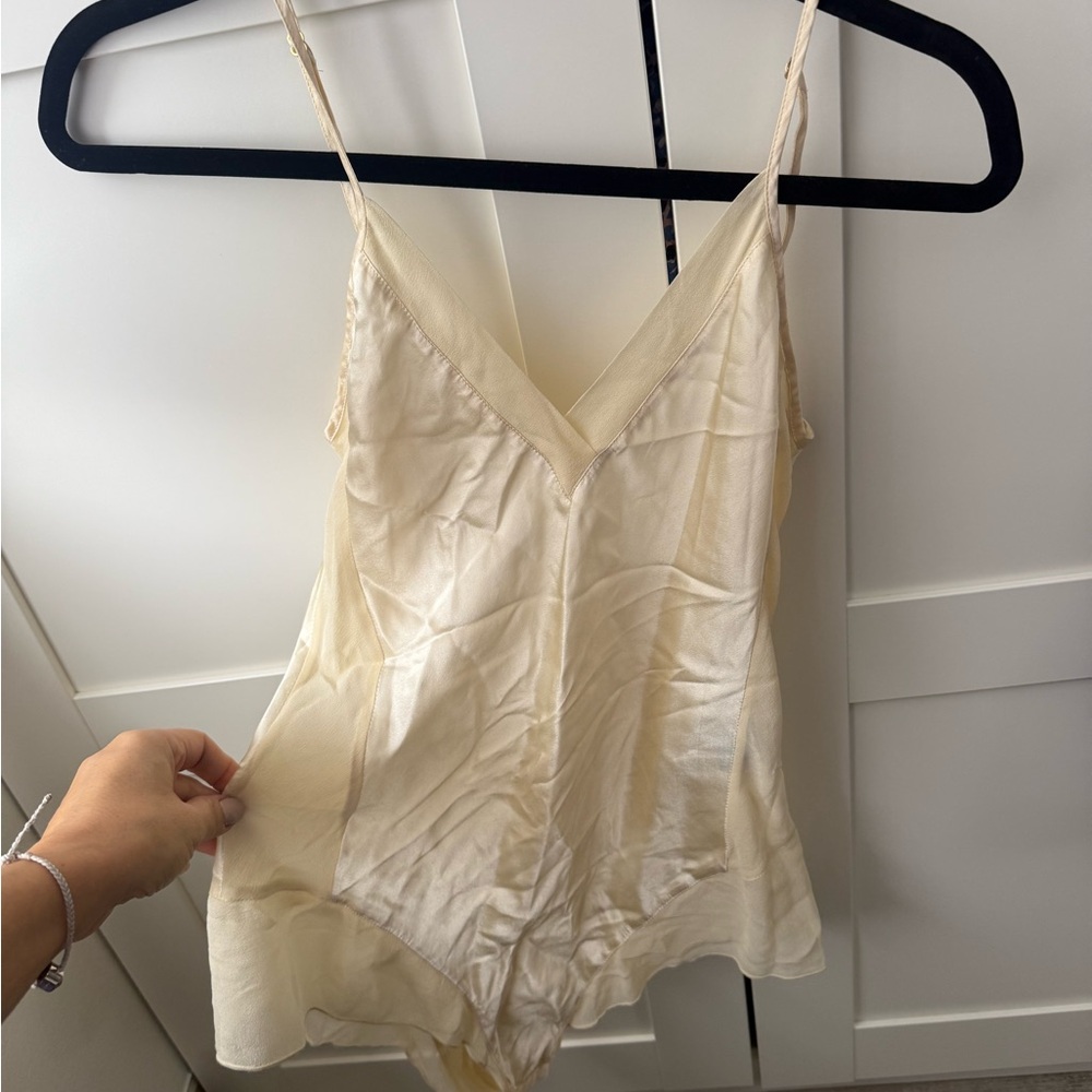 La Fee Verte Silk Romper Lingerie
